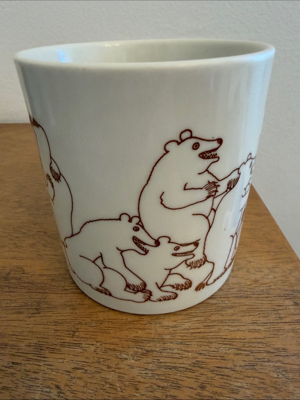 Taylor & Ng Bear Mug Vintage 1979 Japan Ceramic Coffee Cup Naughty Orgy Chip